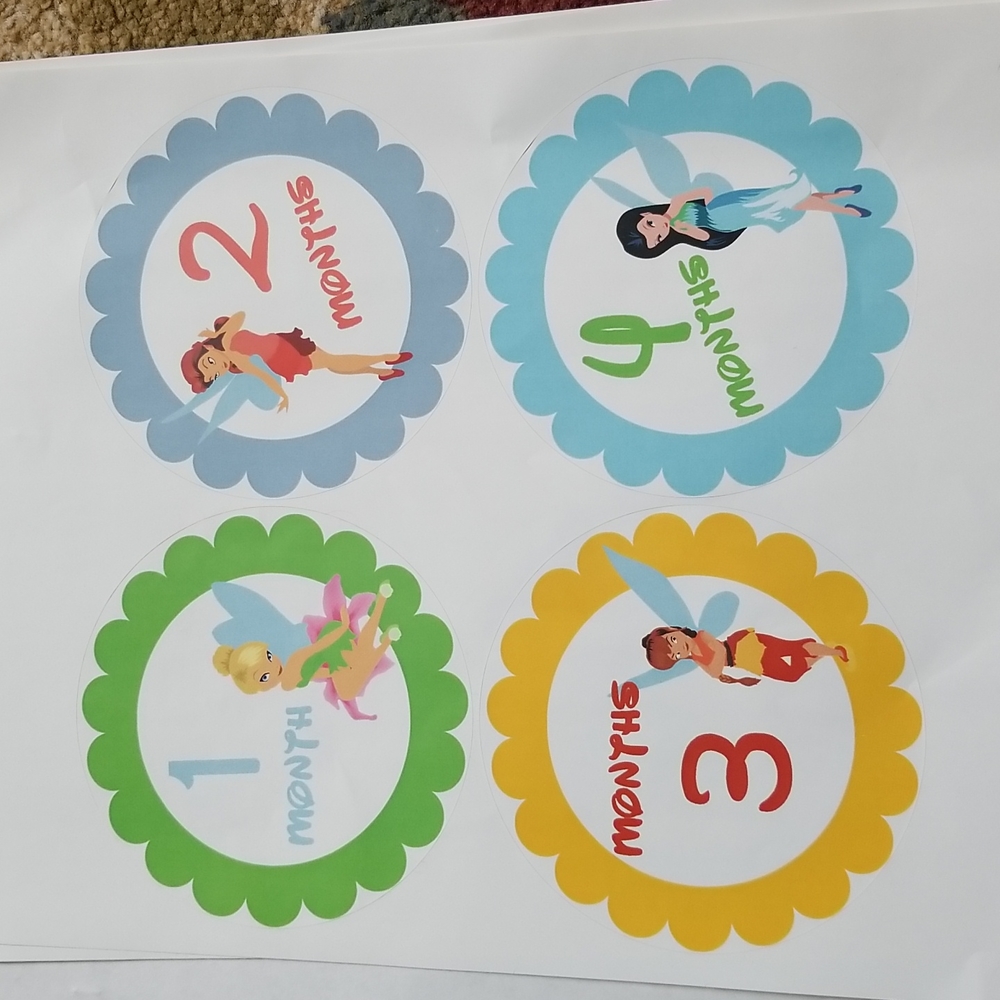 Disney Tinkerbell and Friends Month Stickers